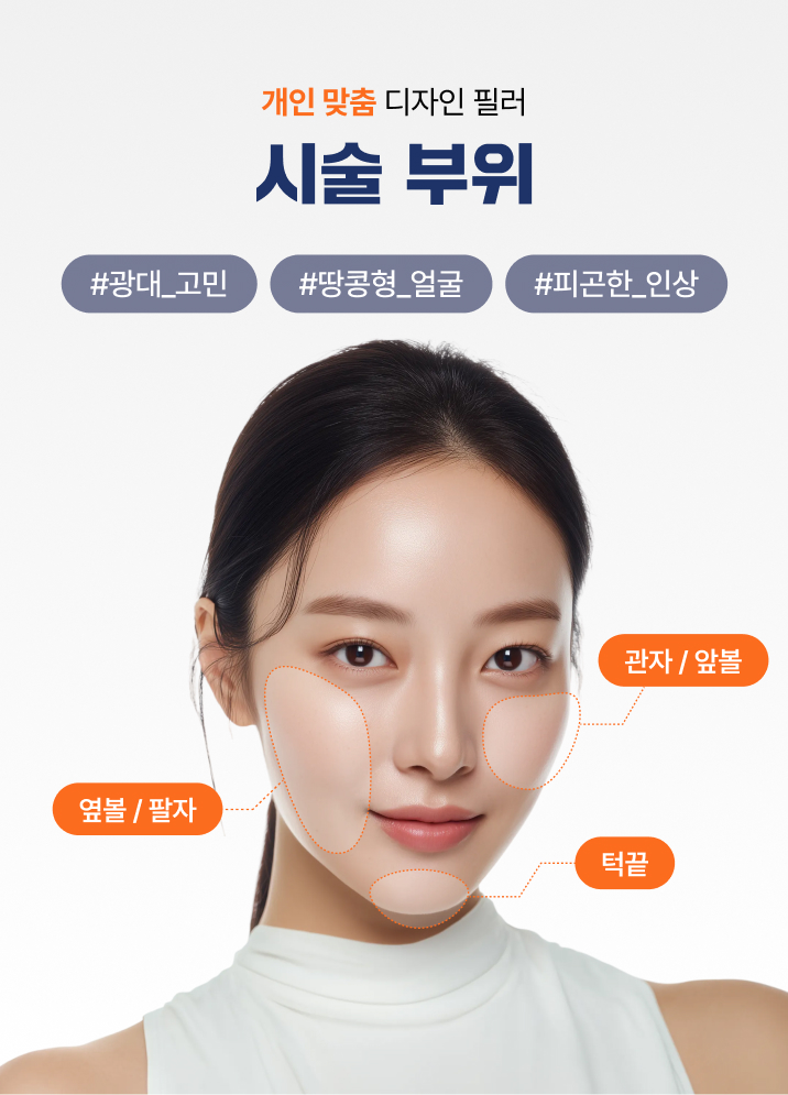 개인 맞춤 디자인 필러
시술 부위